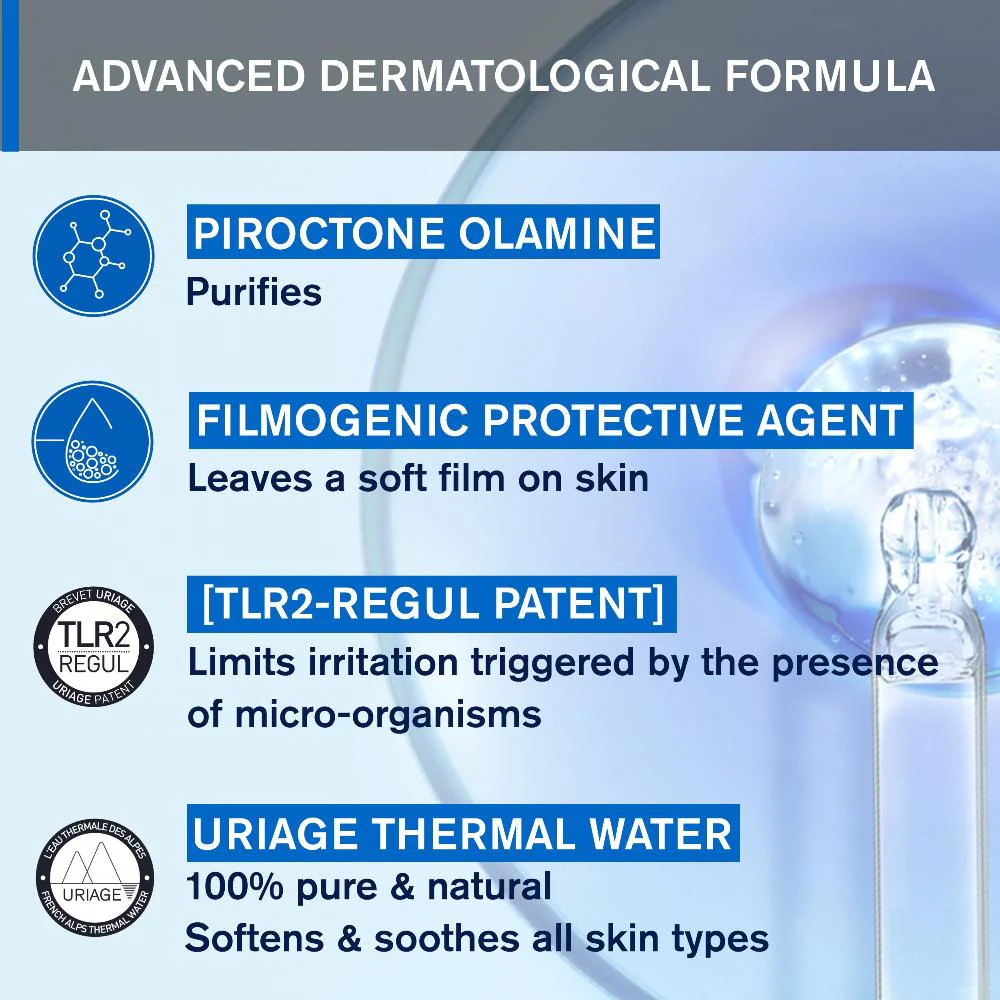 Uriage D.S. Regulating Foaming Cleansing Gel 150ml - Image 6