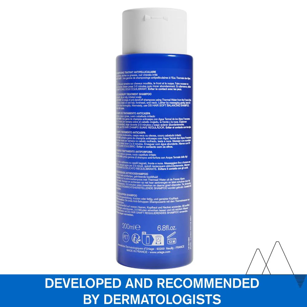 Uriage D.S. Hair Anti-Dandruff Treatment Shampoo 200ml - Image 3