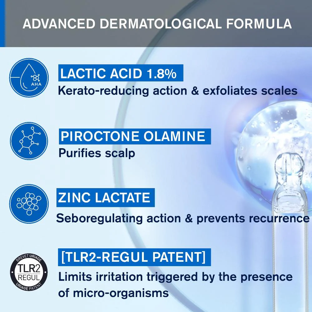 Uriage D.S. Hair Kerato-Reducing Treatment Shampoo 150ml - Image 7