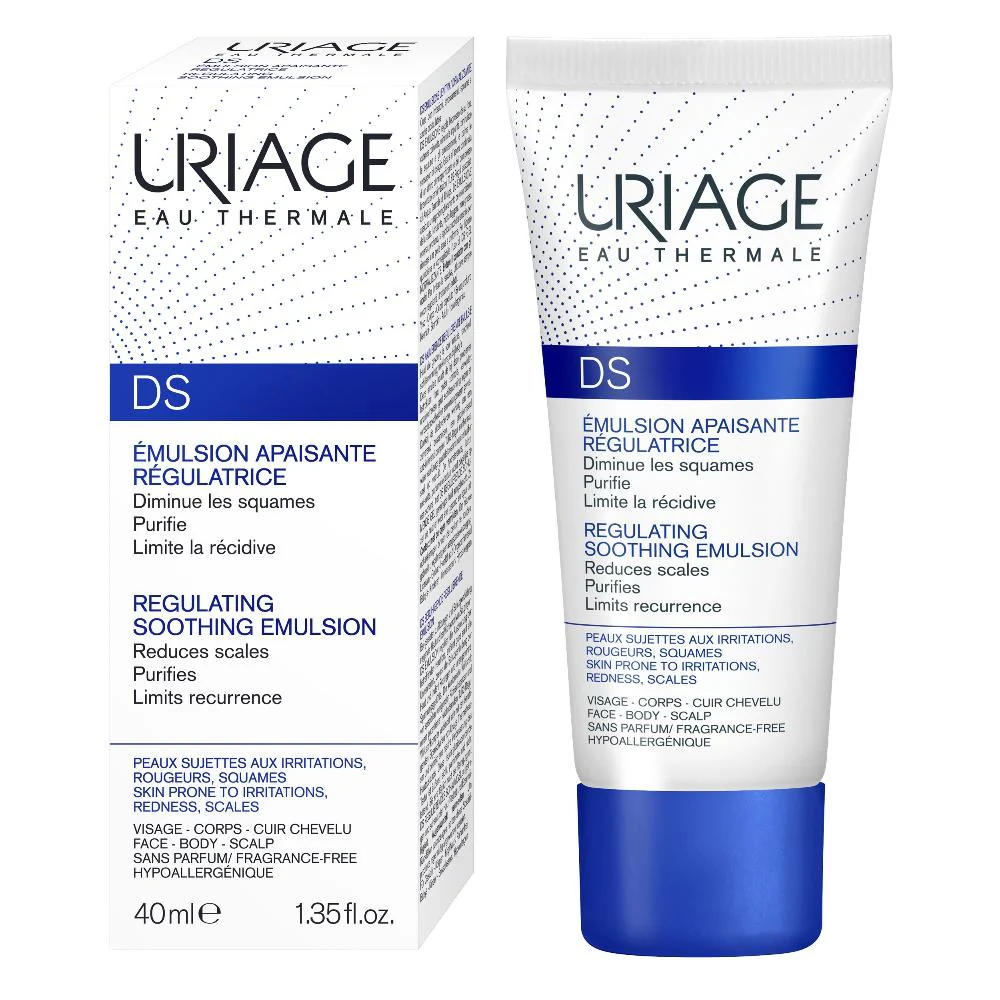 Uriage D.S. Regulating Emulsion, Irritation, Redness, Scales 40ml - Image 2