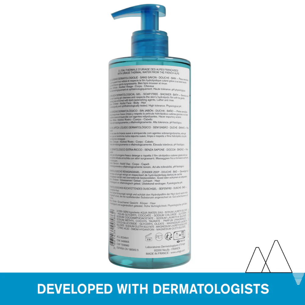 Uriage Extra-Rich Dermatological Gel 500ml - Image 2