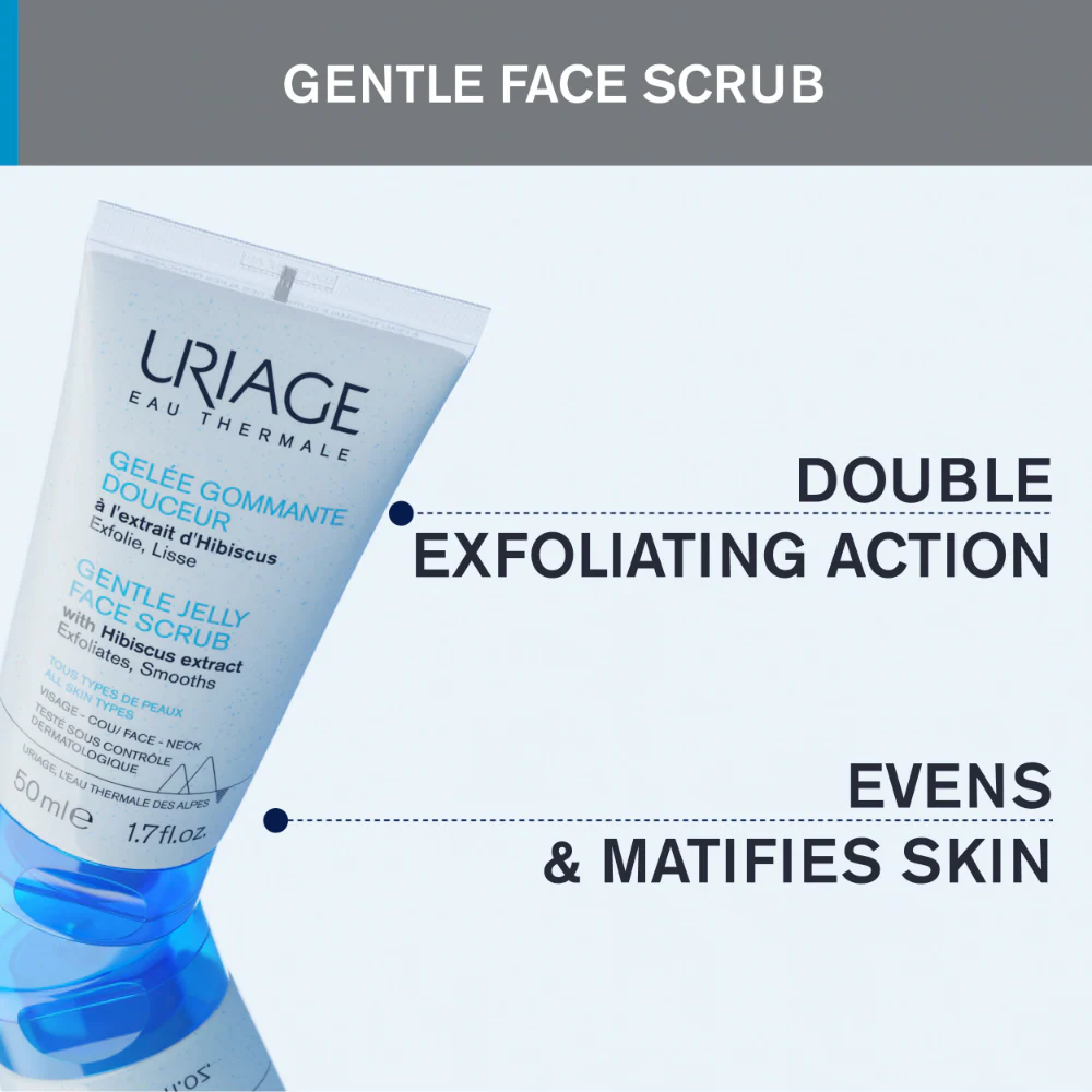 Uriage Gentle Jelly Face Scrub 50ml - Image 3