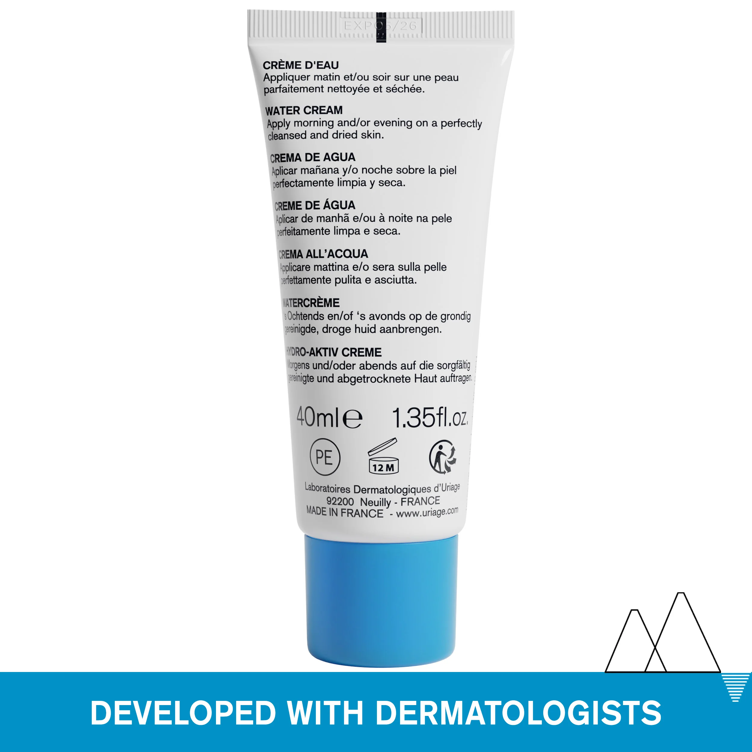 Uriage Moisturizing Light Water Cream 40ml - Image 2