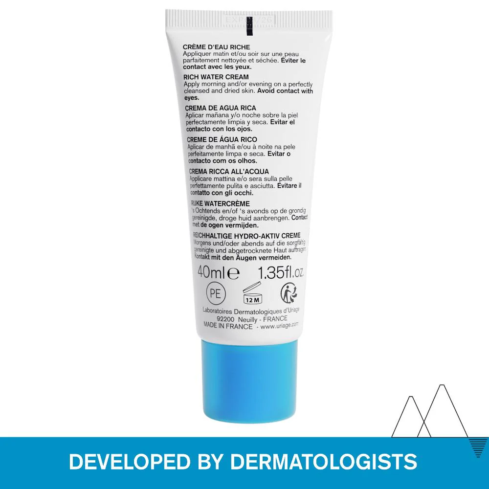 Uriage Moisturizing Water Cream Rich 40ml - Image 4
