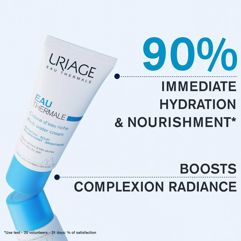 Uriage Moisturizing Water Cream Rich 40ml - Image 5