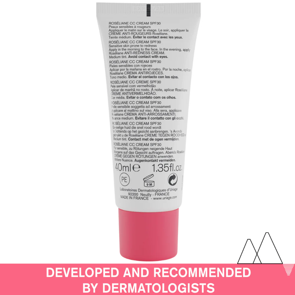 Uriage Roseliane Cc Cream SPF30 Skin Tone Corrector 40ml - Image 2