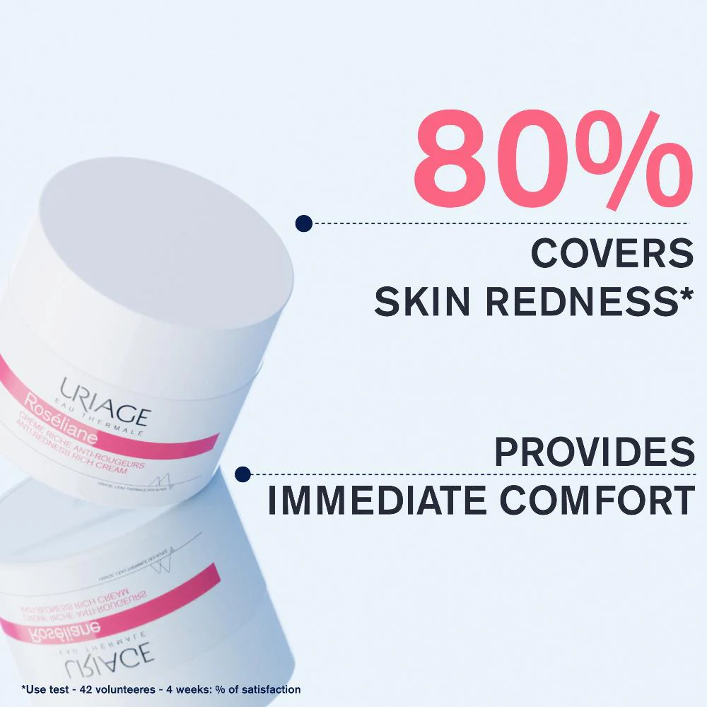 Uriage Roseliane Anti-Redness Rich Moisturizing Cream 50ml - Image 6