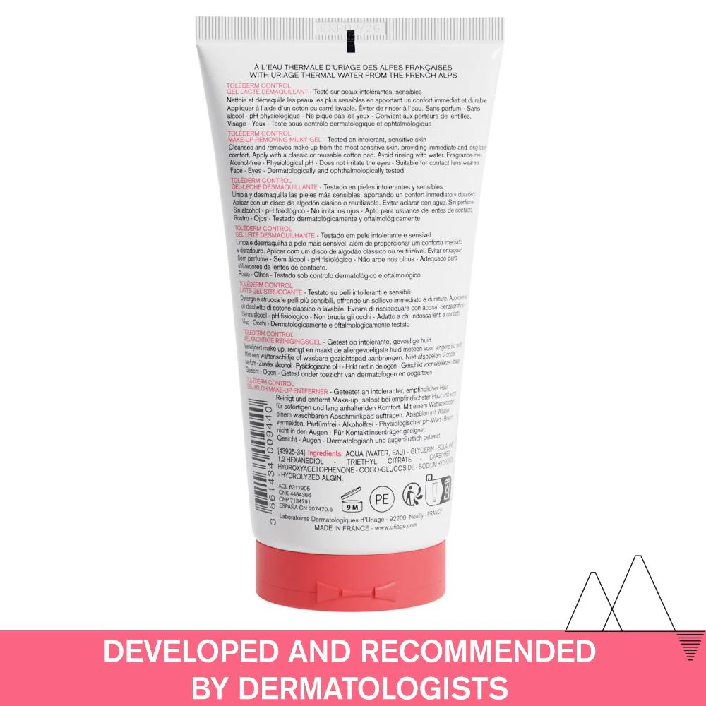 Uriage Tolederm Control Make-Up Remover Milk Gel 150ml - Image 2