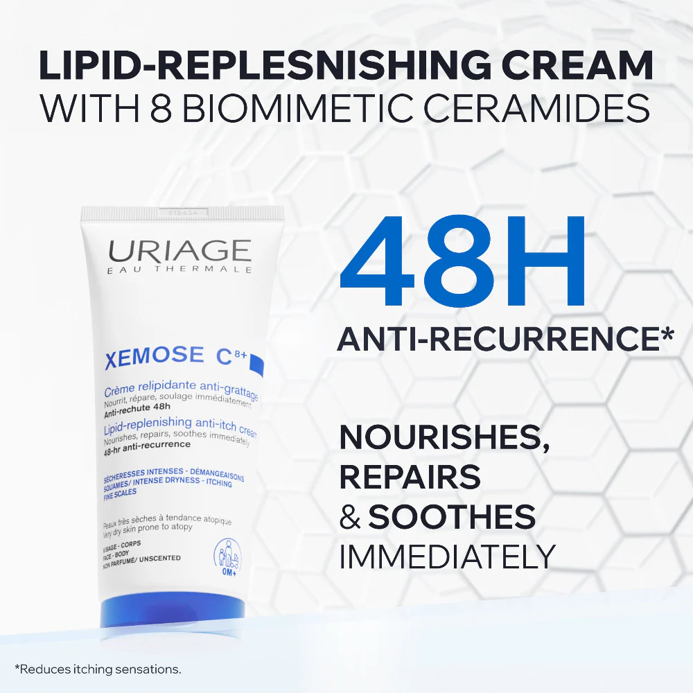 Uriage Xemose C8+ Lipid-Replenishing Anti-Irritation Cream 200ml - Image 3