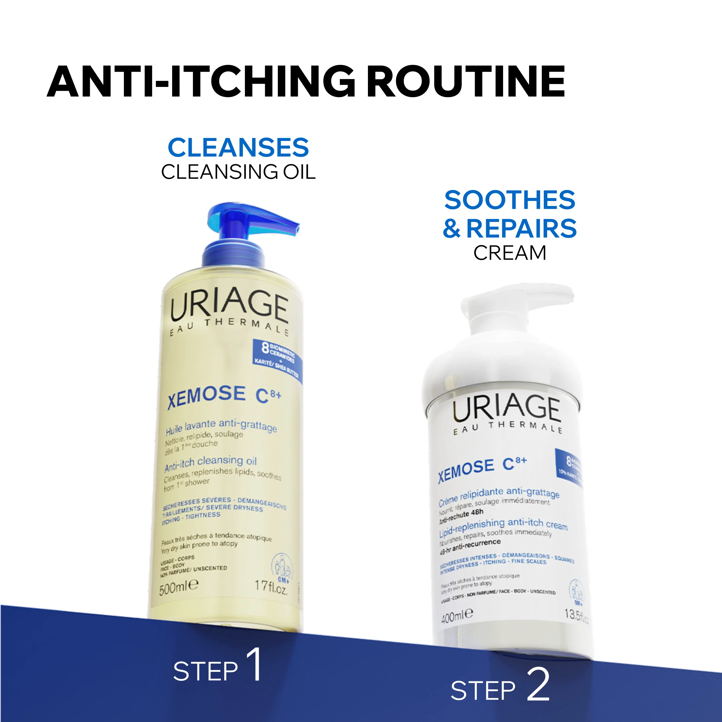 Uriage Xemose C8+ Lipid-Replenishing Anti-Irritation Cream 400ml - Image 7