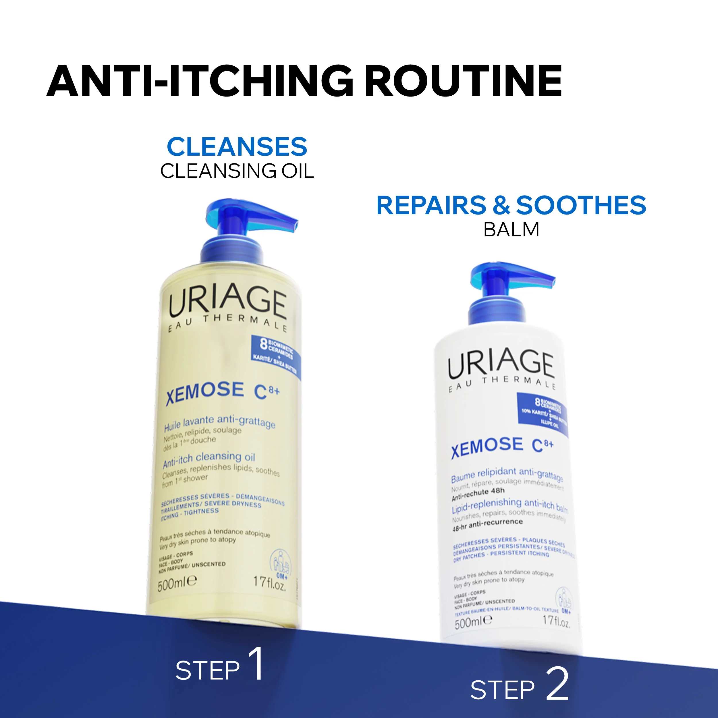 Uriage Xemose C8+ Soothing Cleansing Oil 500ml - Image 6