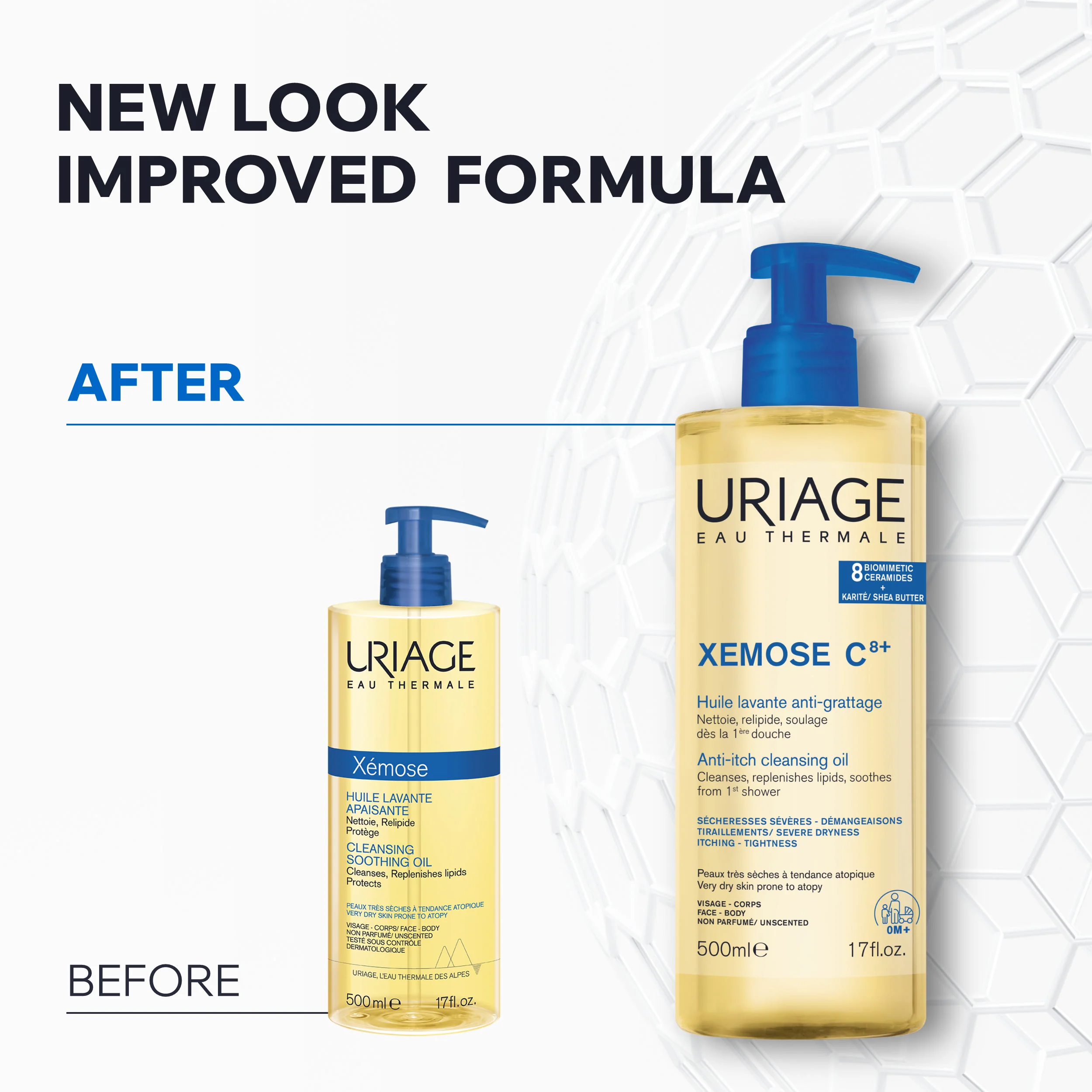 Uriage Xemose C8+ Soothing Cleansing Oil 500ml - Image 8
