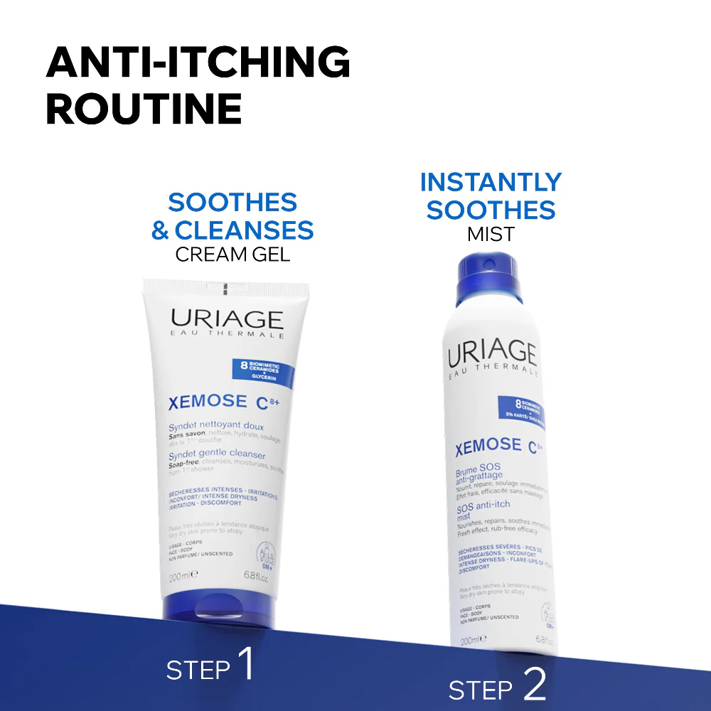 Uriage Xemose C8+ Syndet Gentle Cleansing Syndet 200ml - Image 3