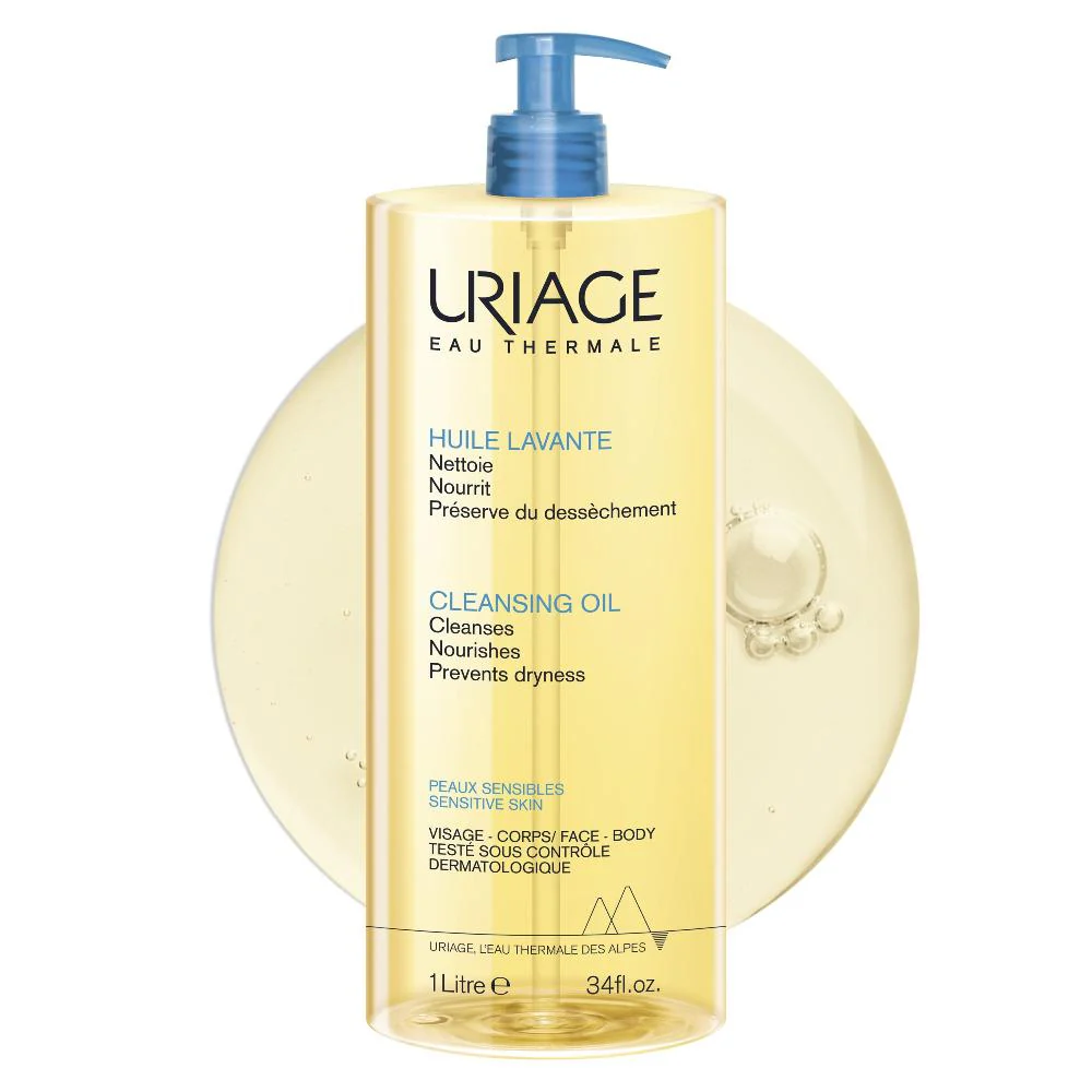Uriage Xemose Cleansing Soothing Oil For Shower & Bath 1L - Image 3